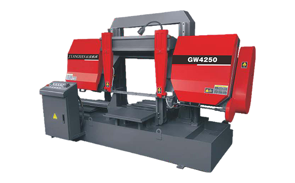 靖西GW4250双柱龙门卧式带锯床